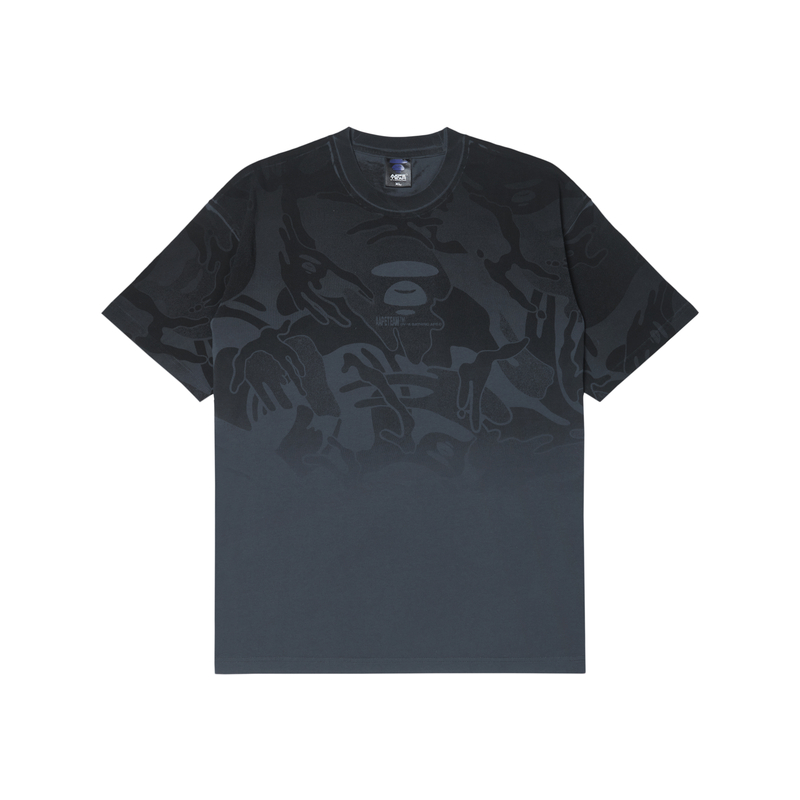 

Хлопковая футболка с принтом логотипа Aape, серый