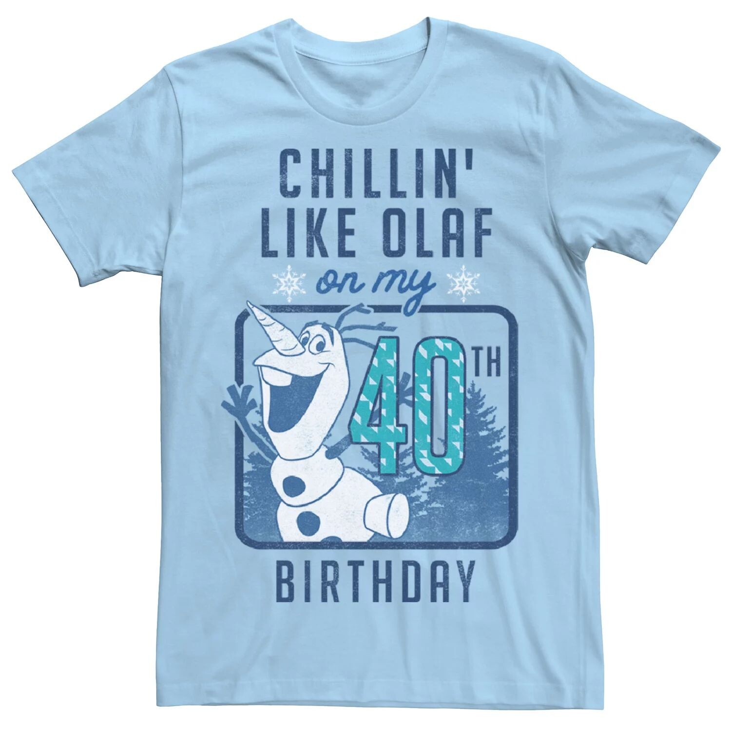 

Мужская футболка Disney Frozen Chillin' Like Olaf на моем 40-летнем юбилее