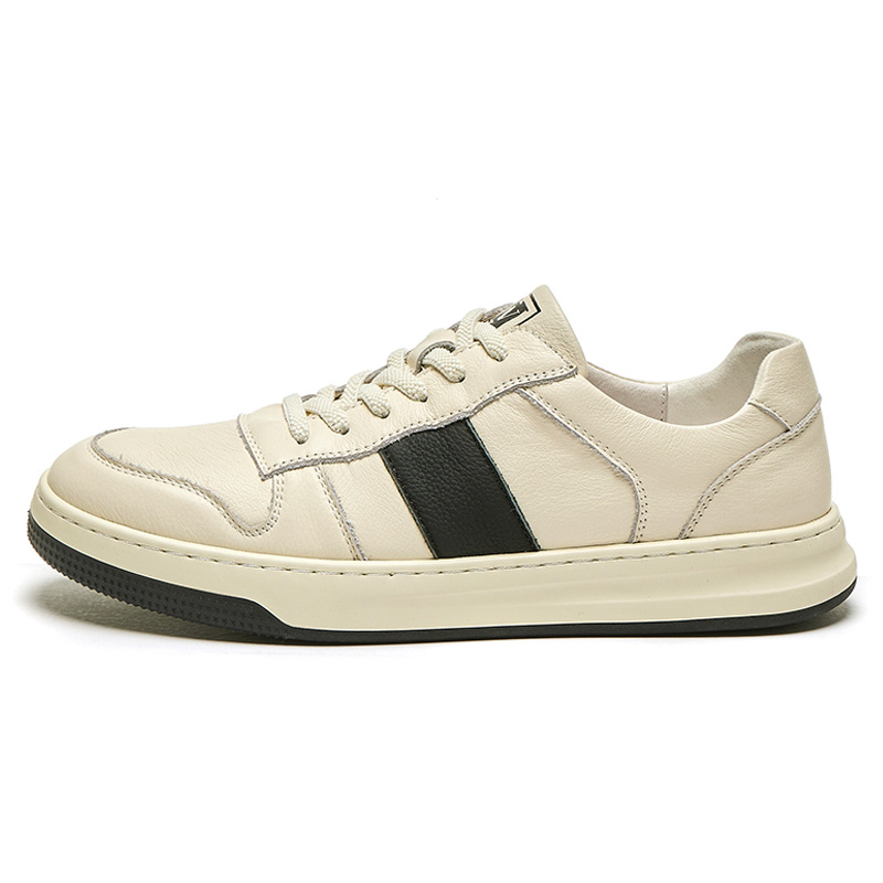 

Влагоотводящие, устойчивые к истиранию, водонепроницаемые, нескользящие, низкие кроссовки для скейтбординга, мужские, цвета экрю SENJIALUO, Ecru