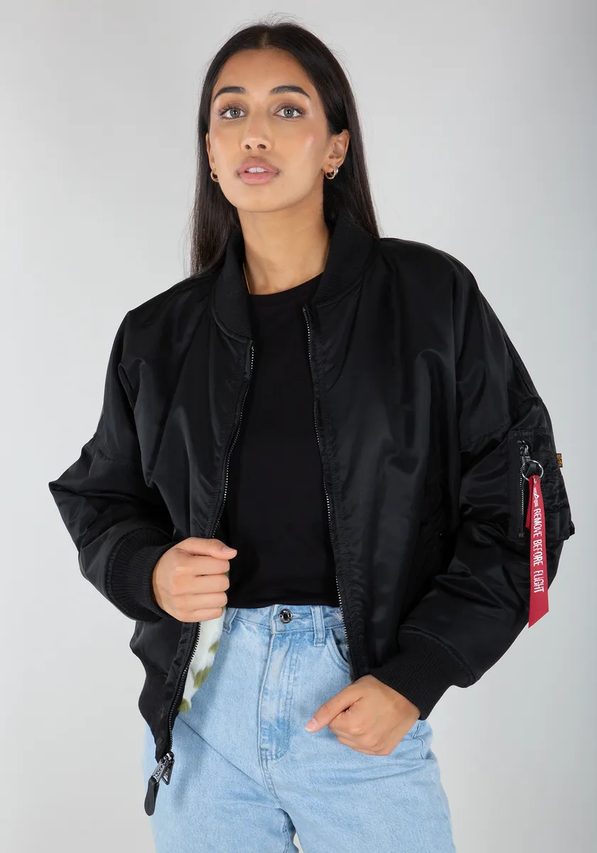 

Куртка-бомбер Alpha Industries " Alpha Industries Women - Куртки-бомберы MA-1 OS Rev.Fur Wmn", черный