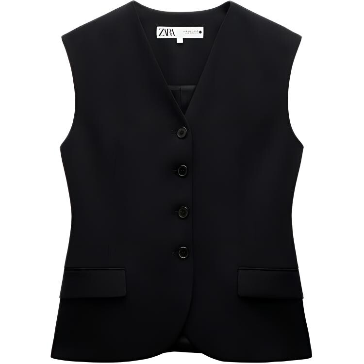 

Жилет женский черный Zara