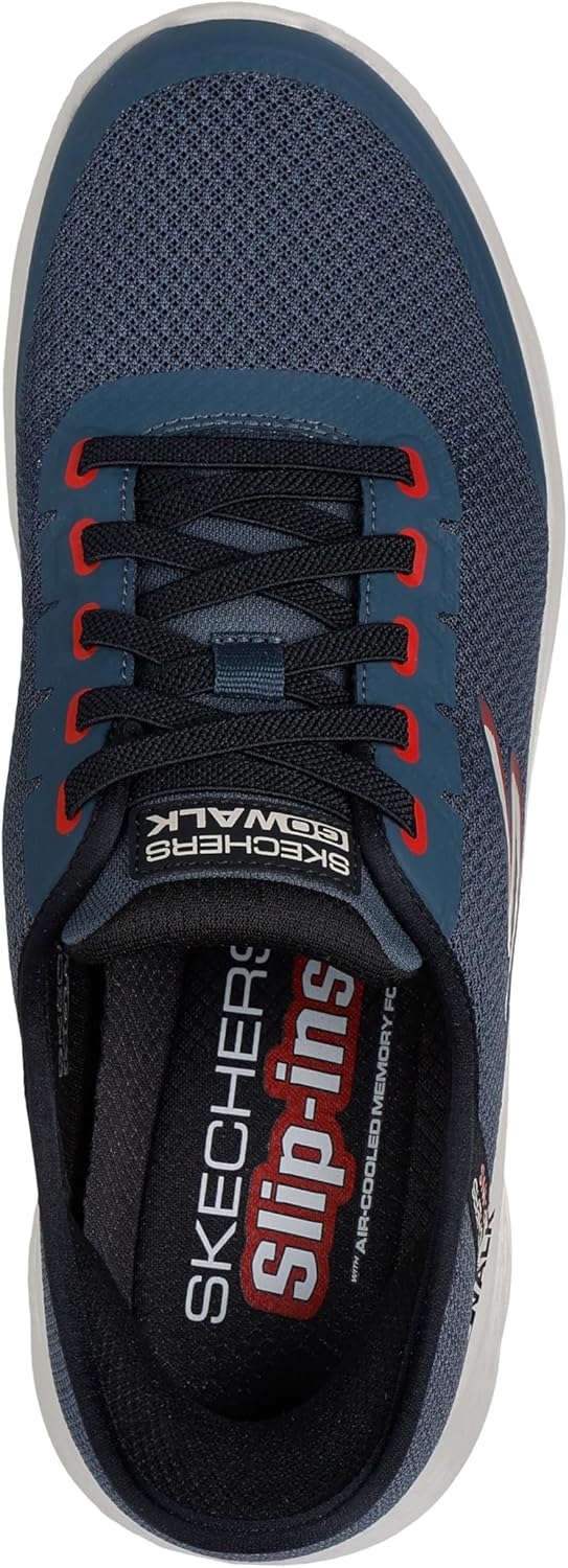 Мужские кроссовки для ходьбы Skechers Performance Slip-ins: GO Walk Flex-Netro, Slate — фото 3