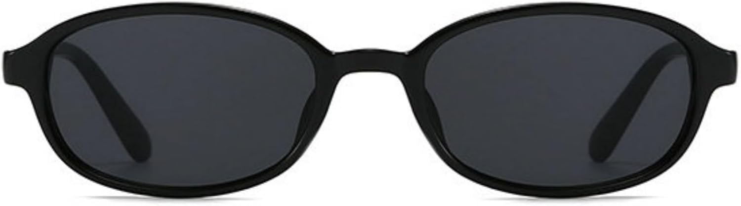 

Солнцезащитные очки willochra Retro Oval Rivet для женщин, модные овальные узкие очки «кошачий глаз», винтажные черные очки 90-х годов, защита от ультрафиолета UV400, C1