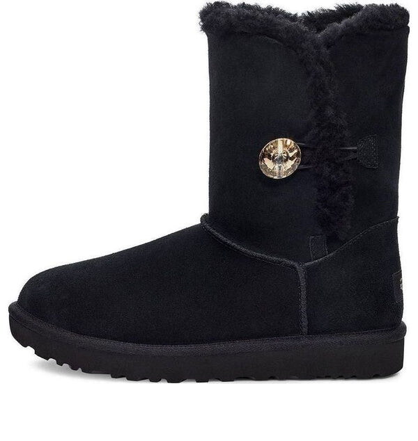 

Кроссовки Bailey Button Gold bling boot Ugg, черный