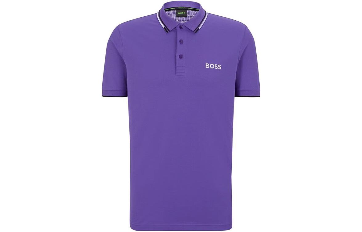 

HUGO BOSS Фиолетовая поло для мужчин, Фиолетовый, HUGO BOSS Фиолетовая поло для мужчин