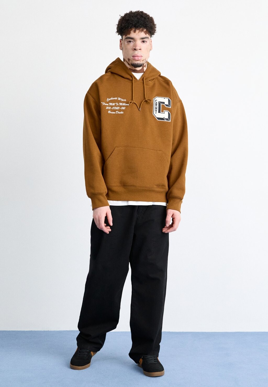 

Толстовка с капюшоном HOODED Carhartt WIP, охра