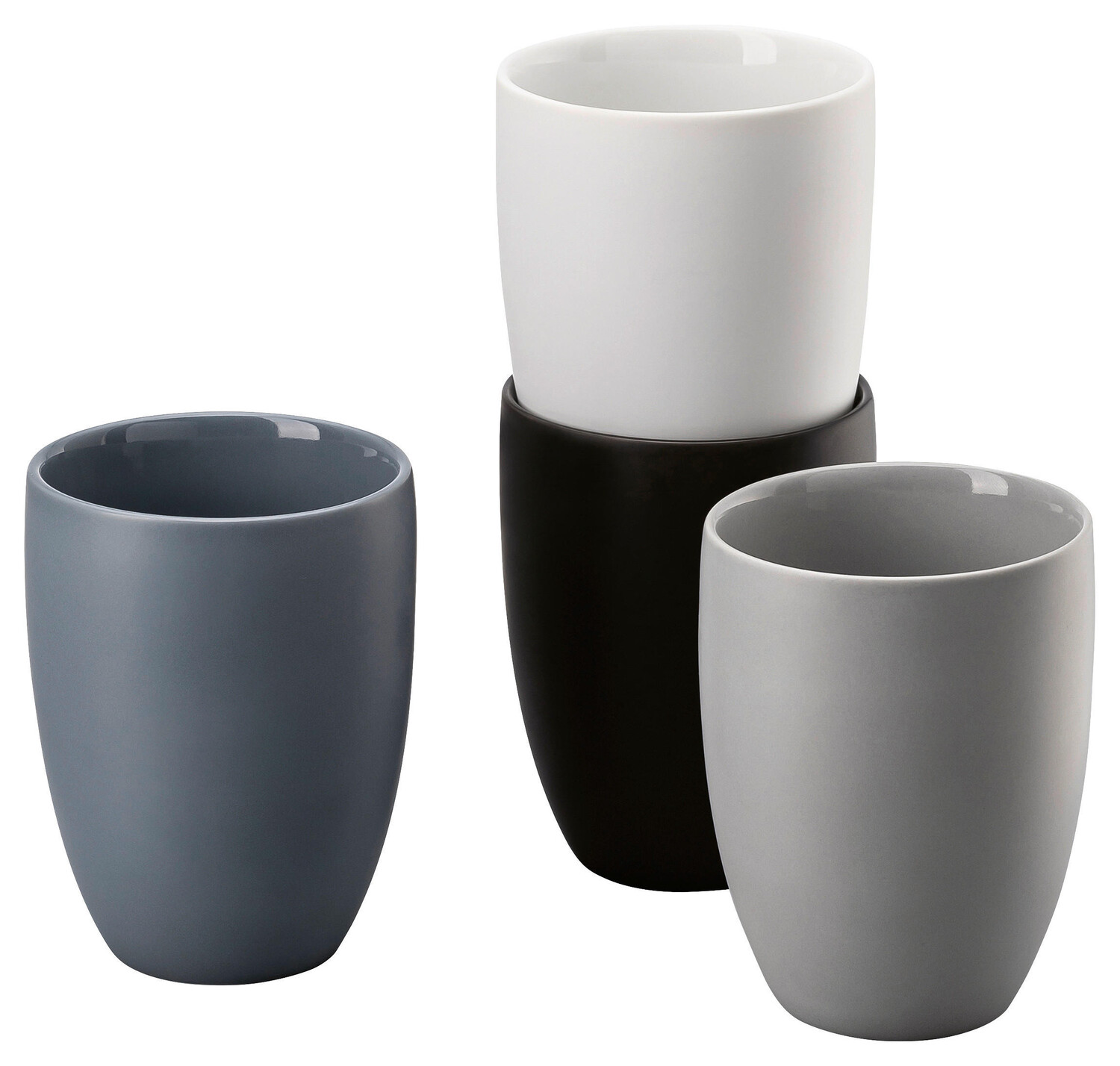 

Набор чашек Rosenthal, 8x11 см, синий/серый/черный/белый