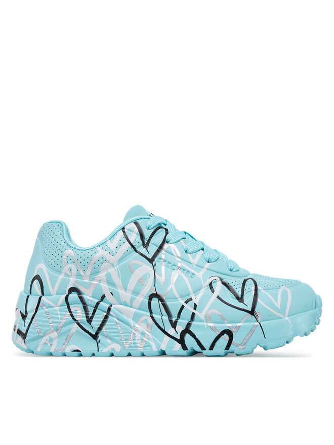 

Кроссовки Skechers Uno Lite - Metallic Love 314067L/TQMT, небесно-голубой