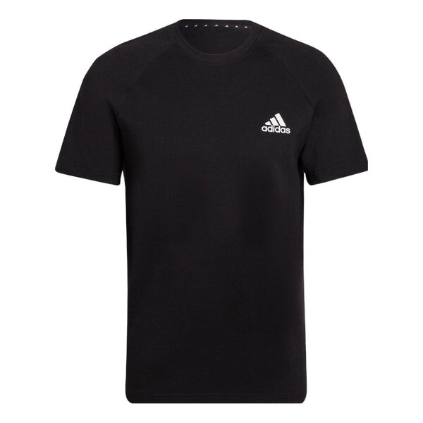 

Футболка adidas Solid Color Logo Micro Mark Casual Sports Short Sleeve Black, мультиколор