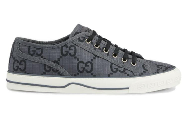 Кроссовки tennis 1977 'gg monogram grey black' Gucci, серый — фото 2