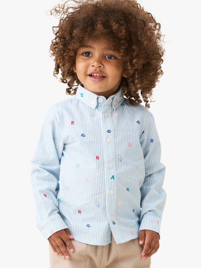 

Детская бейсбольная футболка в полоску Angel & Rocket, Blue