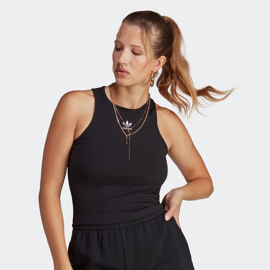 

Майка Essentials Rib adidas Originals, цвет Black