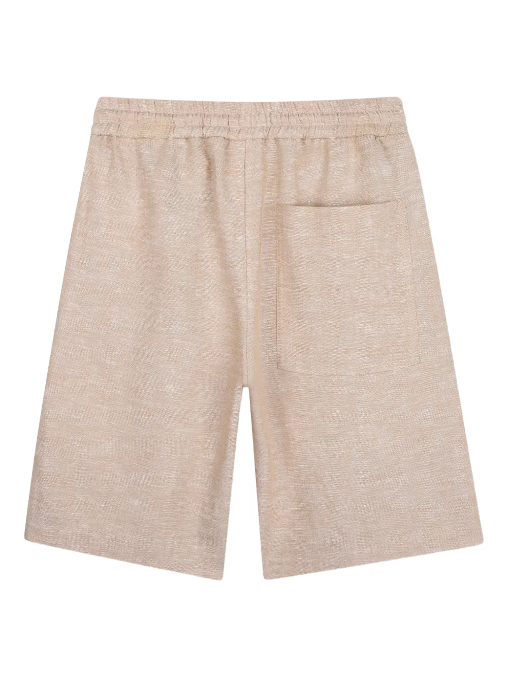 Шорты с карманами и кулиской BOSS Kidswear, бежевый — фото 2