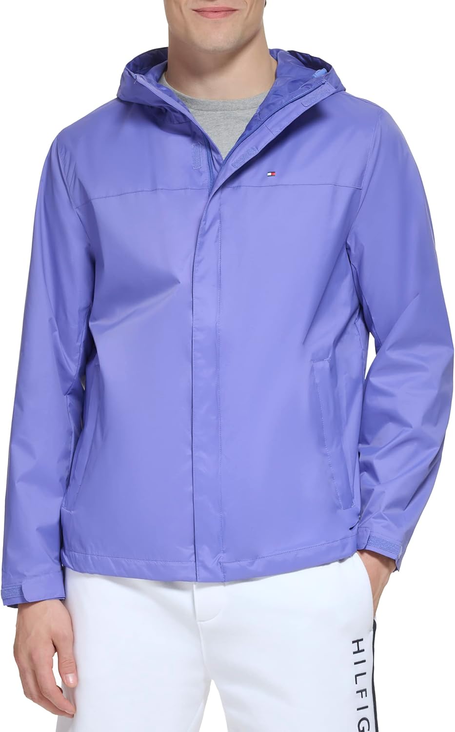 

Мужская легкая дышащая водонепроницаемая куртка с капюшоном Tommy Hilfiger, Perwinkle