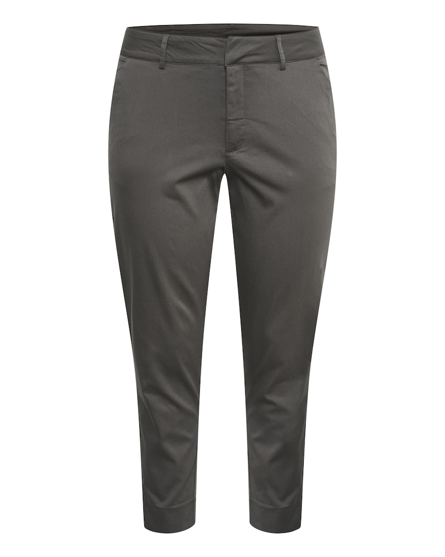 

Узкие брюки-чинос KAFFE CURVE Leana, темно-серый