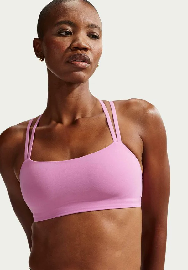 Спортивный бюстгальтер zenvy с бретелями и легкой поддержкой Nike Performance, Lt Magenta/White