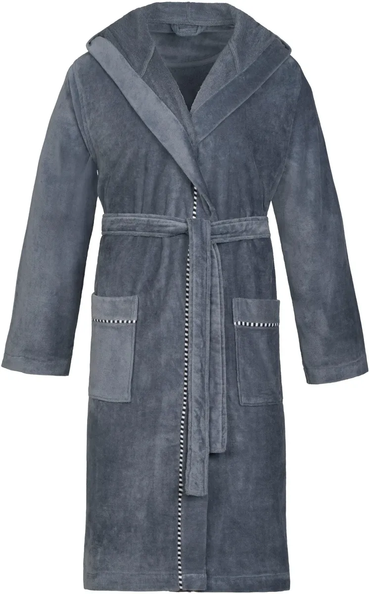 

Халат унисекс Esprit "Коробка" (1 шт., с поясом), с капюшоном, цвет Grey Steel