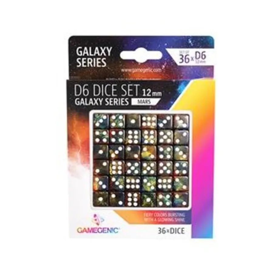 

Набор кубиков d6 12 мм — Марс (36), Dice (GameGenic)