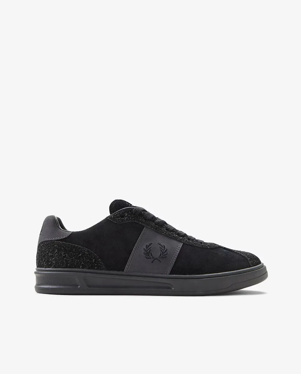 

Кроссовки унисекс из гладкой кожи на шнурках Fred Perry, черный