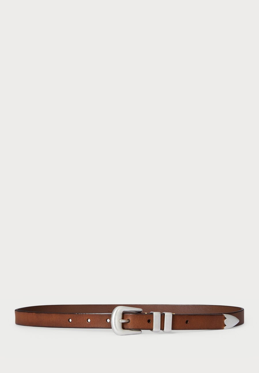 

Ремень Polo Ralph Lauren WESTERN DISTRESSED LEATHER BELT, Brown/Dark Brown