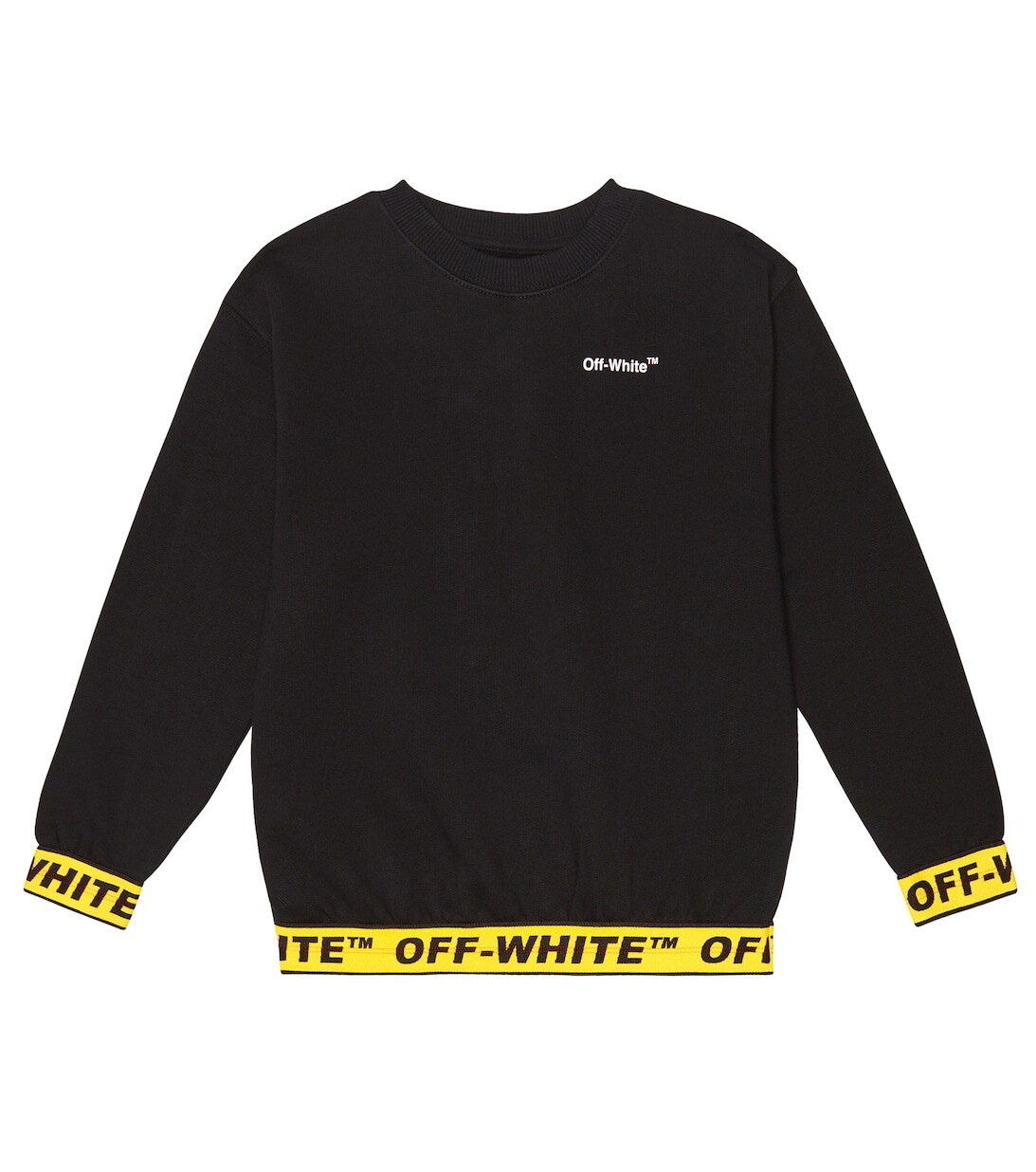 

Толстовка из хлопкового джерси с логотипом Off-White, черный, Белый, Толстовка из хлопкового джерси с логотипом Off-White, черный