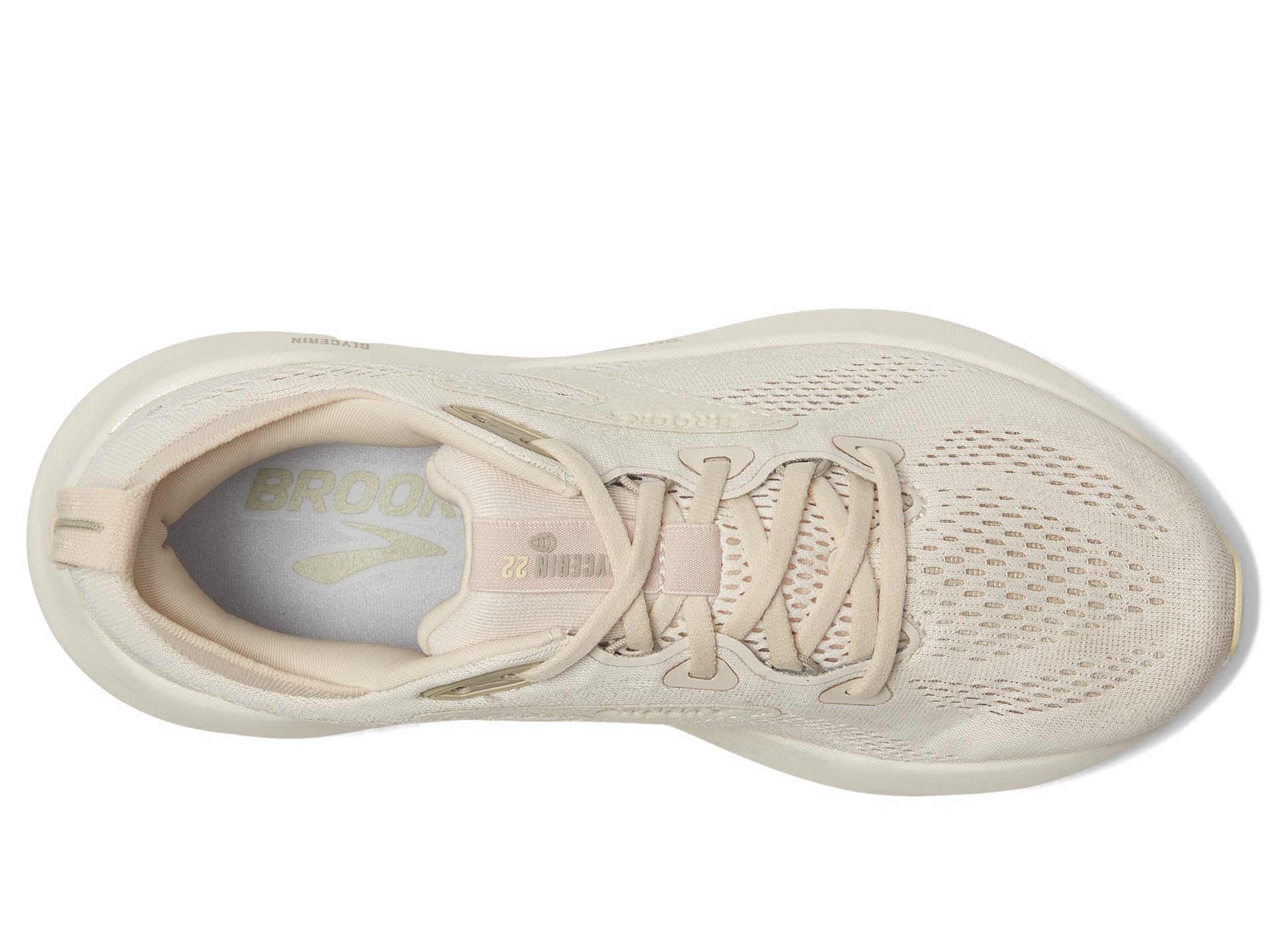 Кроссовки Brooks Glycerin 22, цвет Almond Peach/London Fog/Almond — фото 2