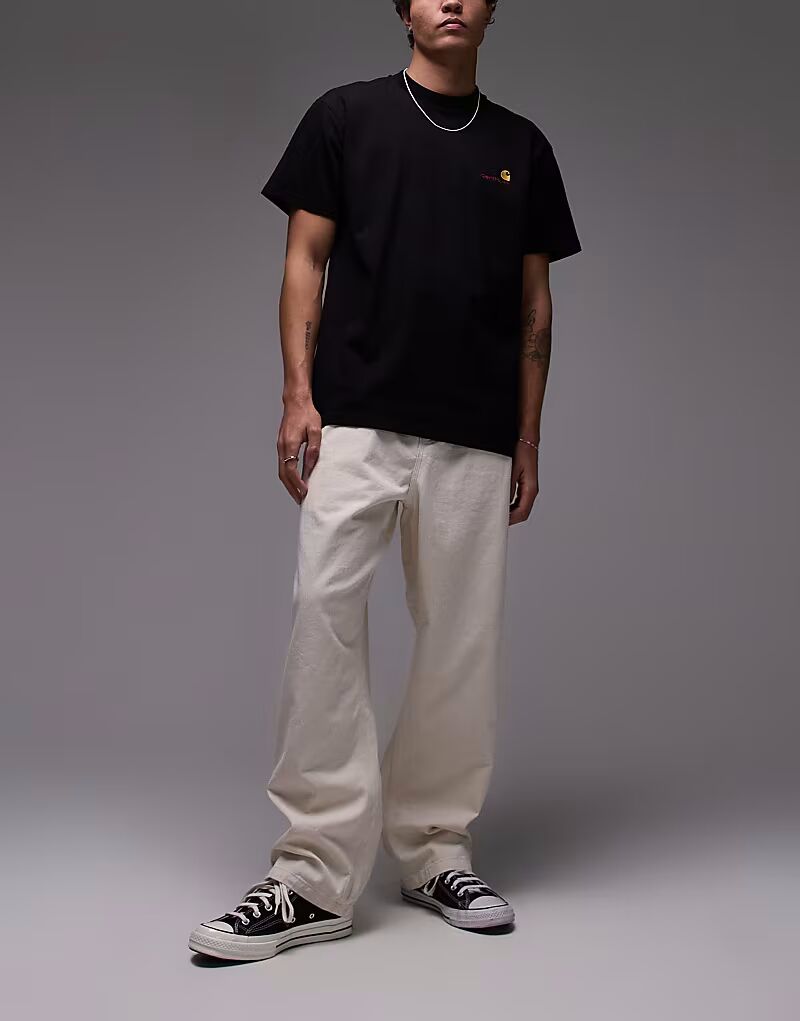

Брюки Carhartt WIP Albert бежевого цвета