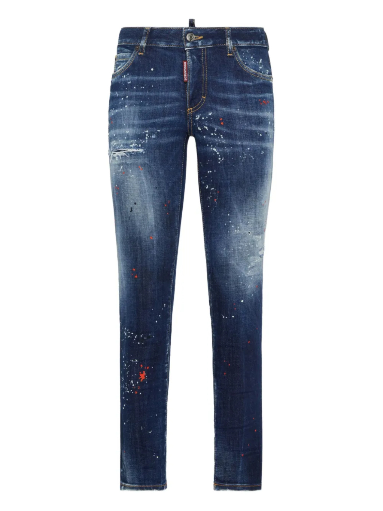 

DSQUARED2 джинсы с эффектом потертости, синий