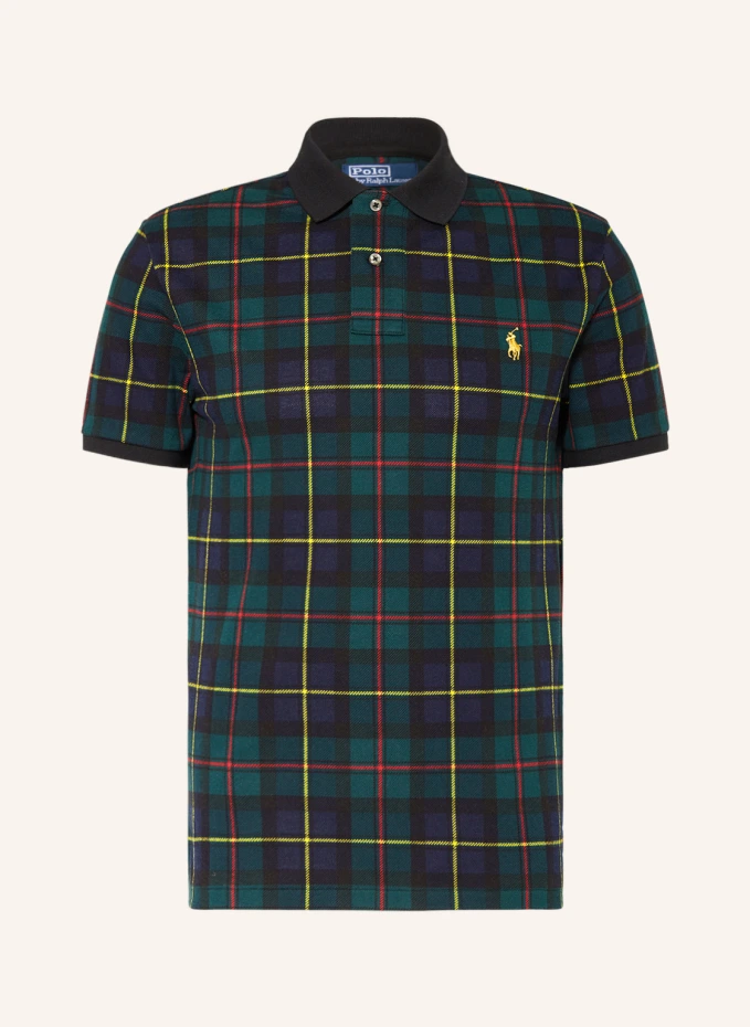 

Рубашка-поло из пике индивидуального кроя Polo Ralph Lauren, синий