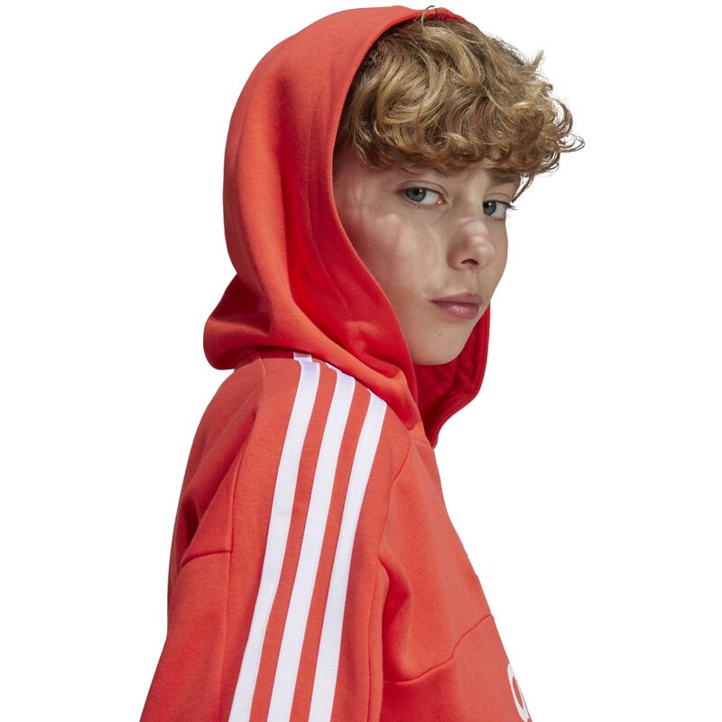 Детская флисовая толстовка с капюшоном Tiro Adidas, мультиколор — фото 4