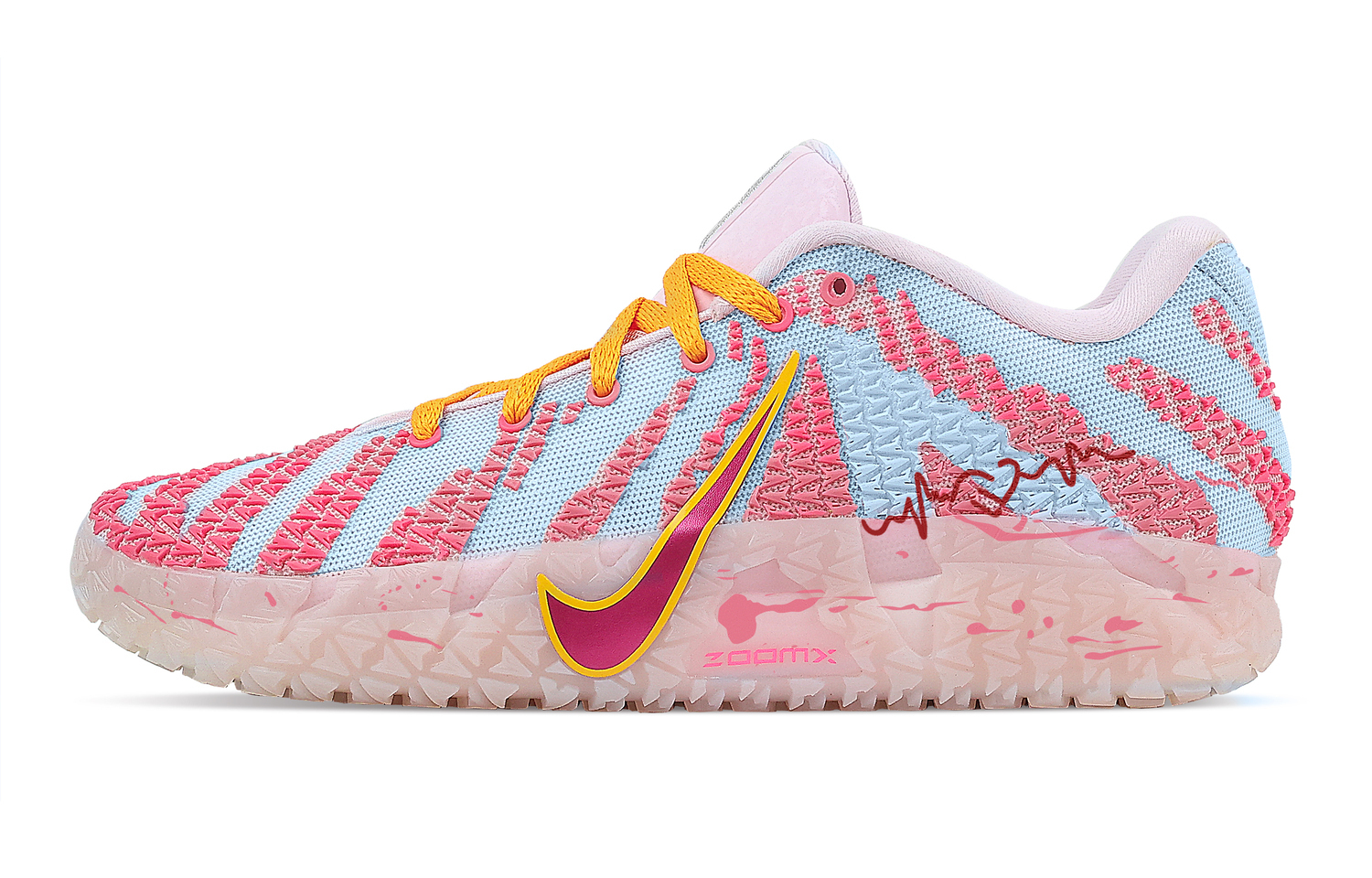 

Nike Мужские баскетбольные кроссовки Ja Morant 3 Morse Password Rebound Grip Low top, розовые