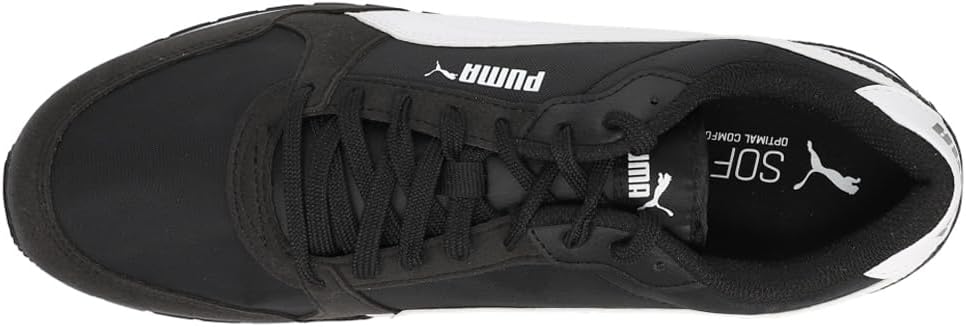 Мужские кроссовки PUMA ST Runner V3 Nylon с шнуровкой, повседневные- черные — фото 4