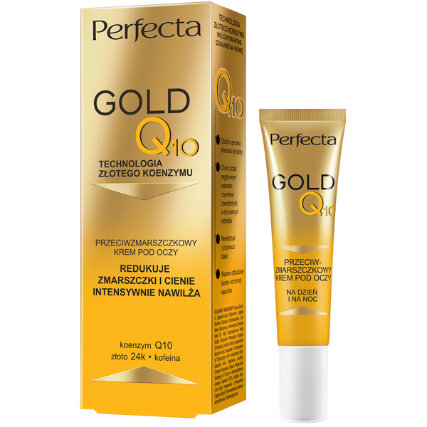 

Крем для глаз против морщин, 15 мл Perfecta Gold q10