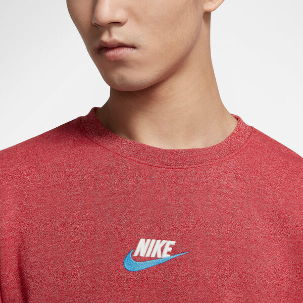 Толстовка Nike Sportswear Club Crew Neck Shirt 'RedPink', красный — фото 2