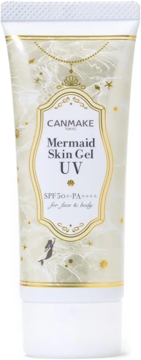 Солнцезащитный гель Kanemaki Mermaid Skin Gel UV C02 Sunny Yellow 40g SPF50+ PA++++ Canmake