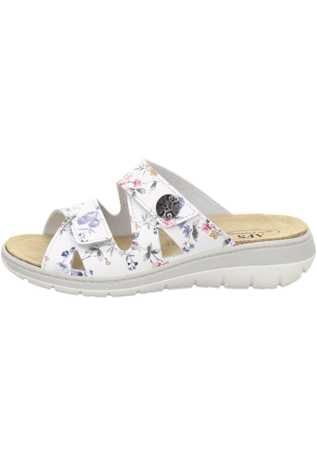 

Мюли плоский Afs Schuhe, цвет weiß flower