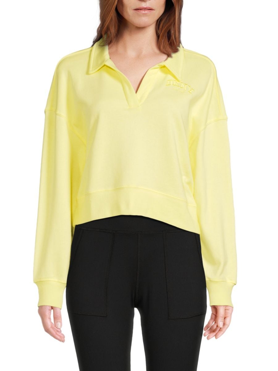 

Толстовка с воротником Джонни DKNY, цвет Citrus
