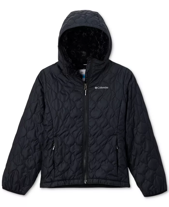 

Детская куртка с капюшоном Bella Plush II на молнии с флисовой подкладкой для девочек 7-20 Columbia, черный