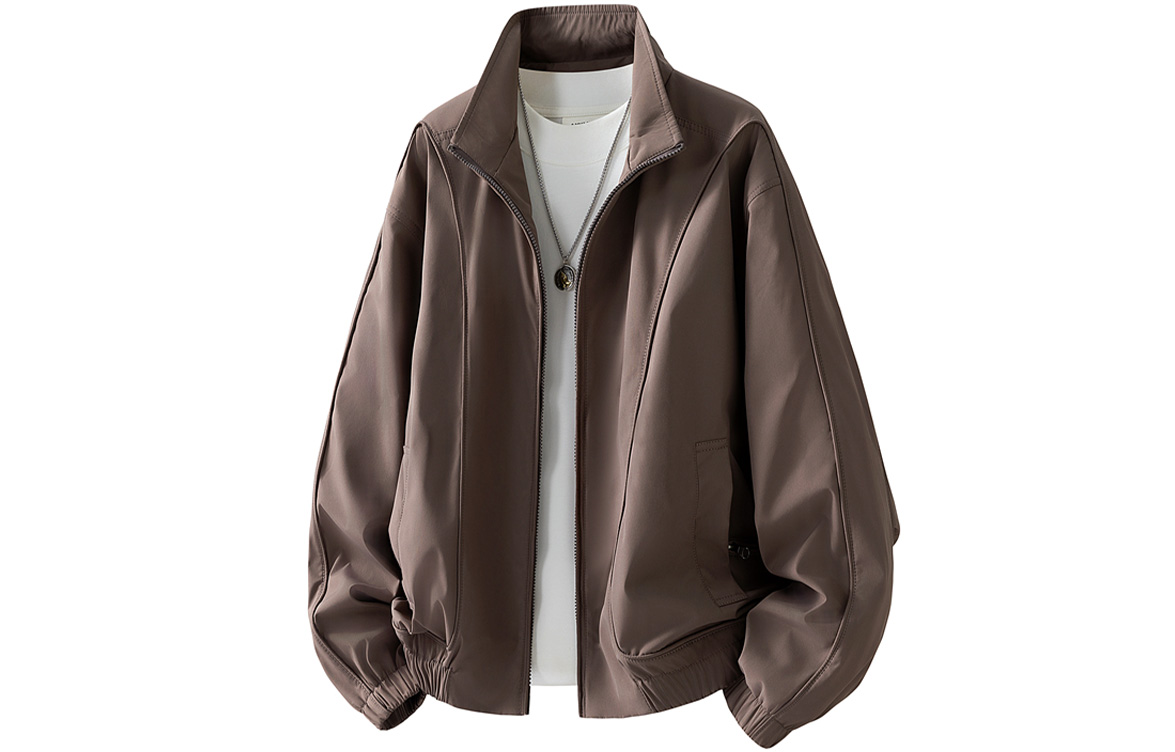 

Куртка Unisex Stand Collar Moderate ZIAREL, coffee коричневый