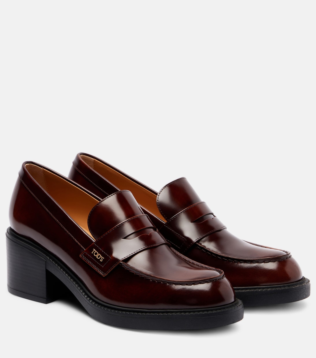 Кожаные туфли-лоферы Tod's, Cuoio Scuro