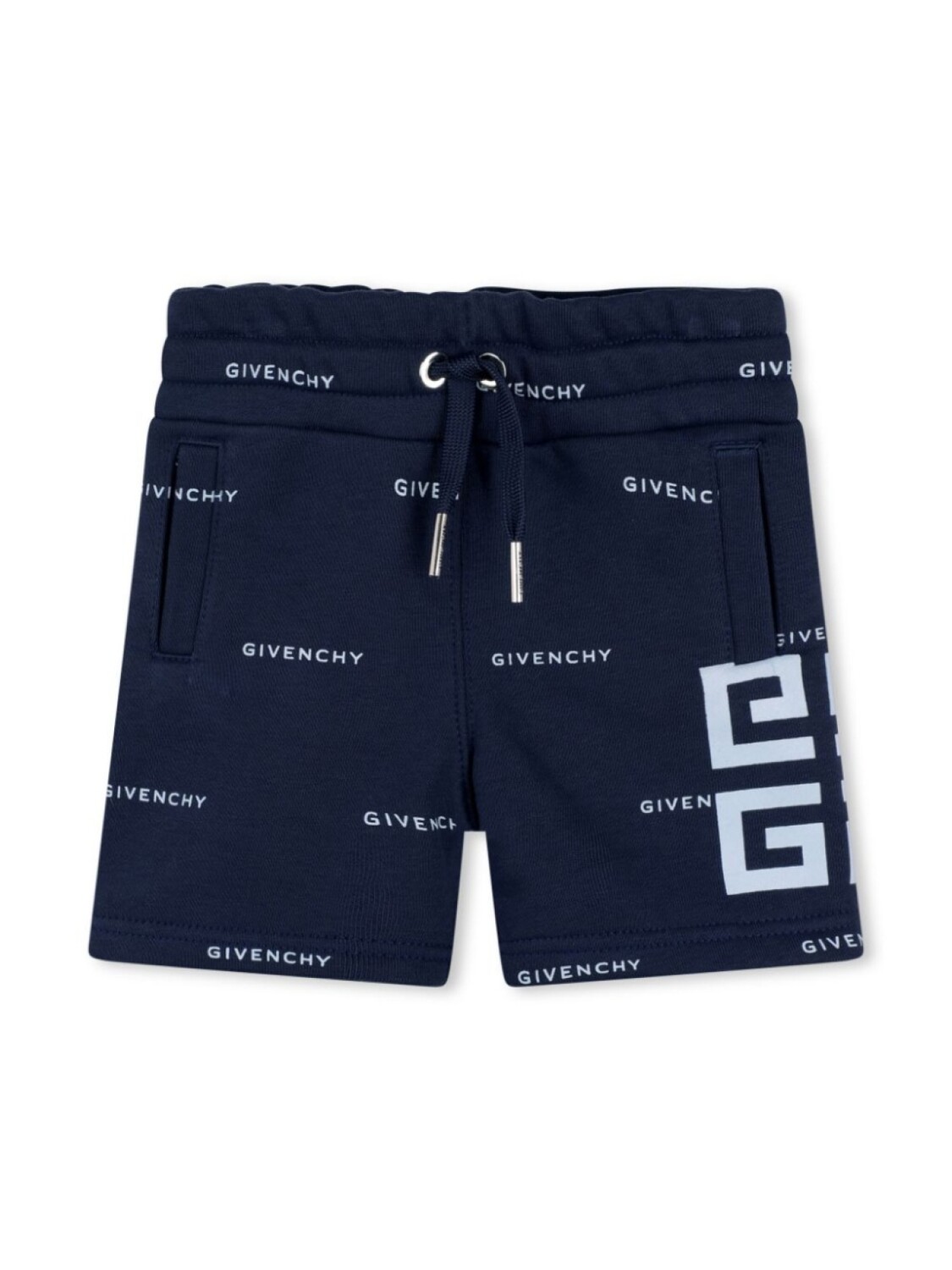 

Givenchy Kids шорты-бермуды с логотипом, синий