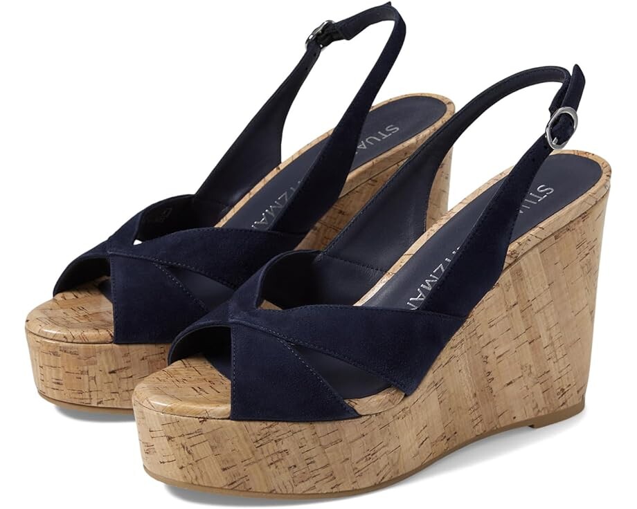 

Туфли Stuart Weitzman Carmen Wedge, цвет Nice Blue