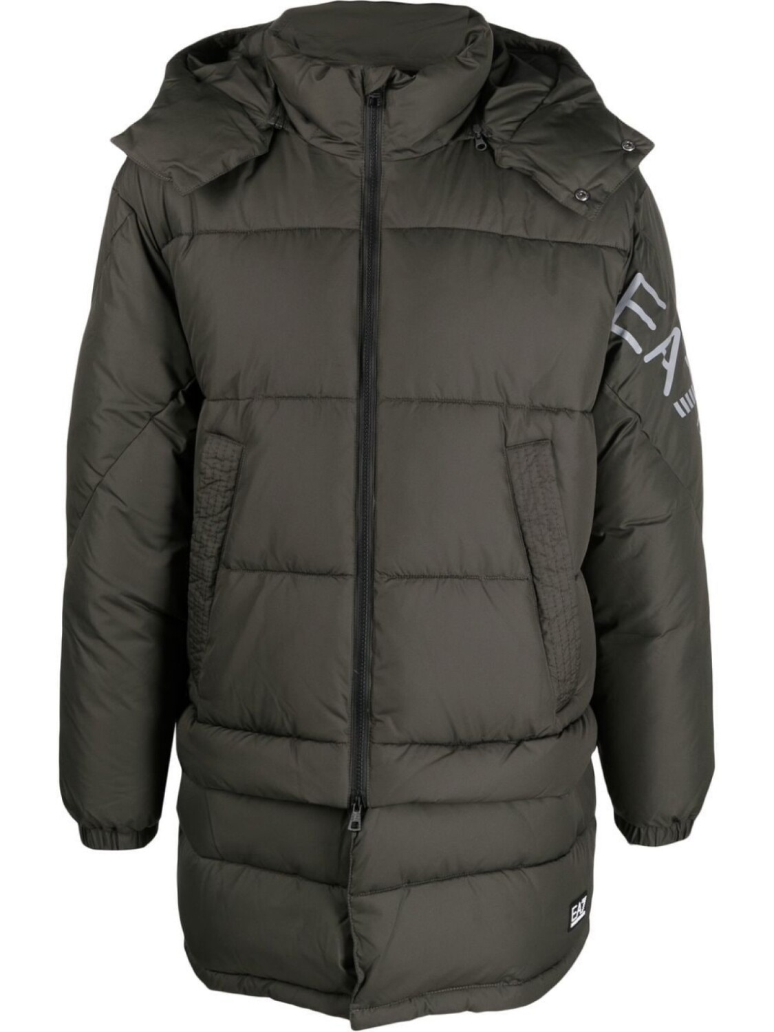 

Ea7 Emporio Armani пуховик Mountain с капюшоном, зеленый