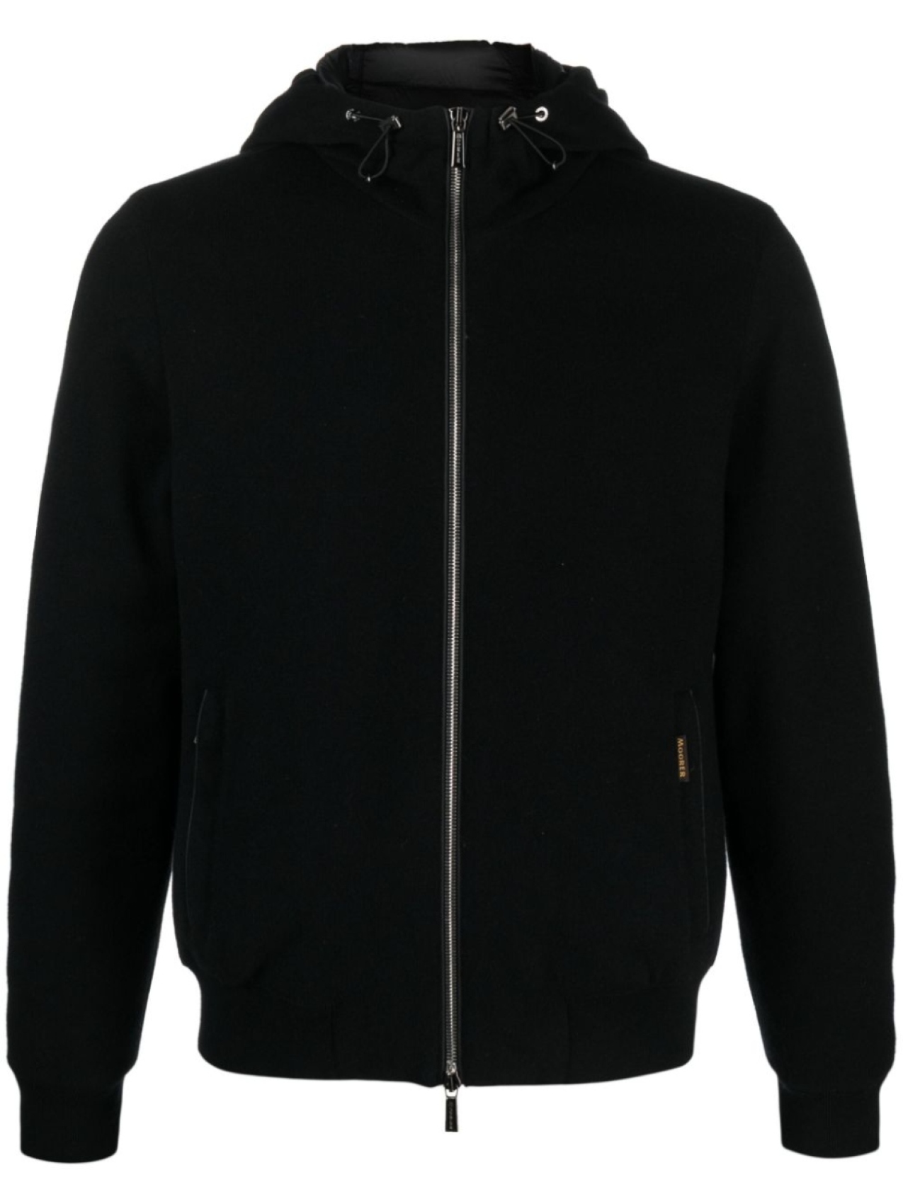 

Moorer Brigno-MRW zip-up hooded jacket, черный