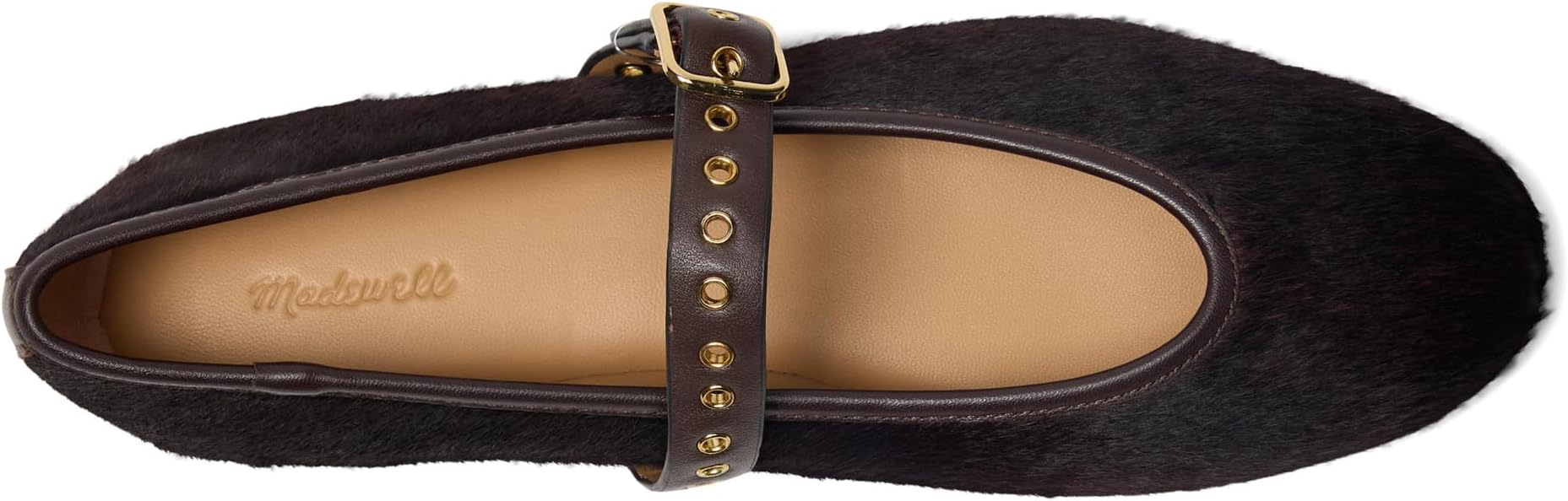 Балетки Madewell Women's Remy Mary Jane - Calfhair, Chocolate Raisin — фото 2