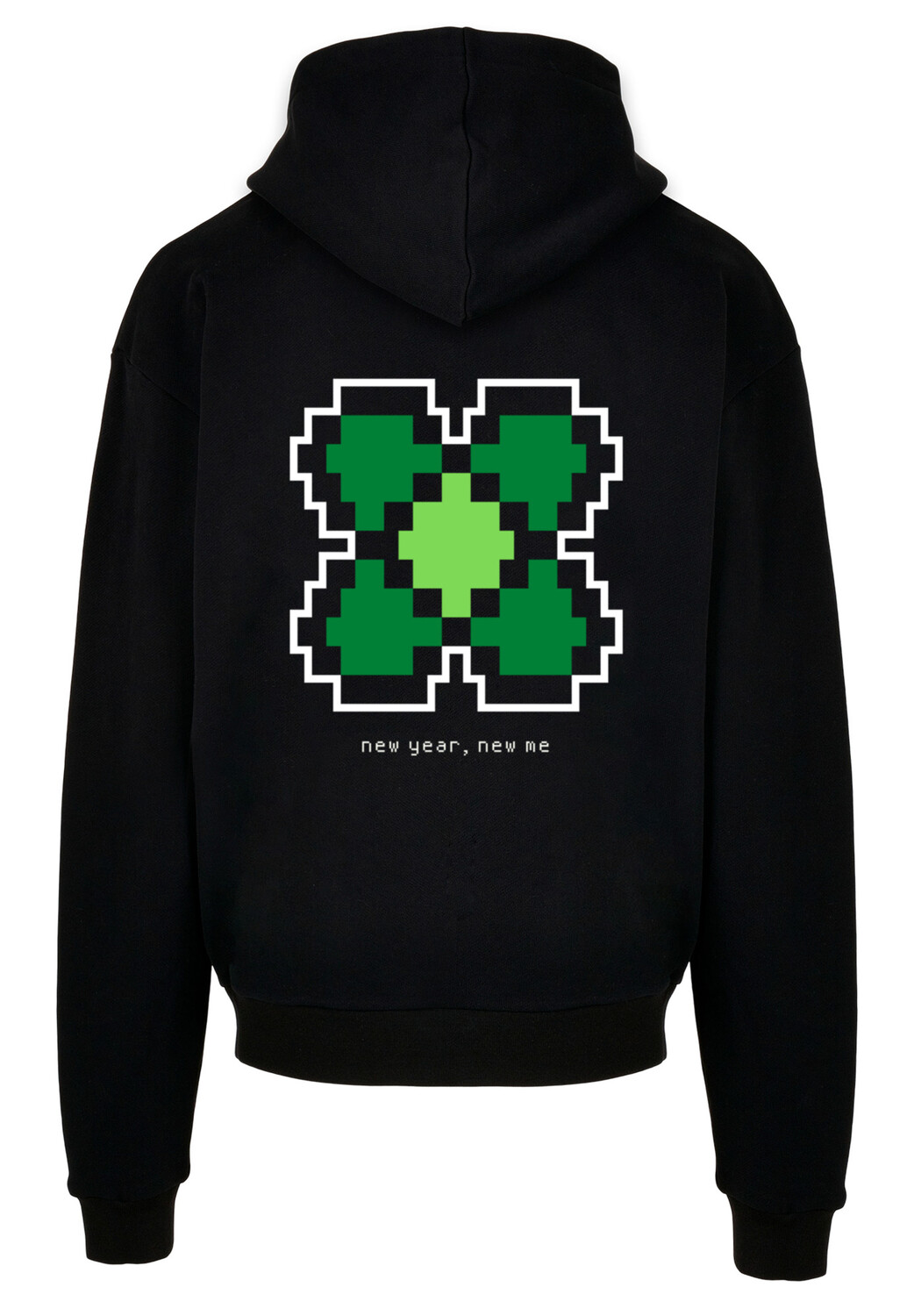 

Пуловер F4NT4STIC Ultra Heavy Hoodie Silvester Happy New Year Pixel, черный