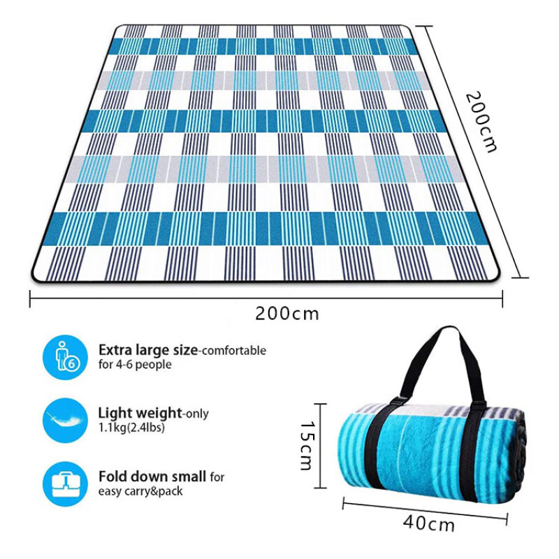 

Yjhome утолщенный складной пляжный коврик в богемном греческом стиле, коврик для пикника в греческом стиле 200x200 см без сумки