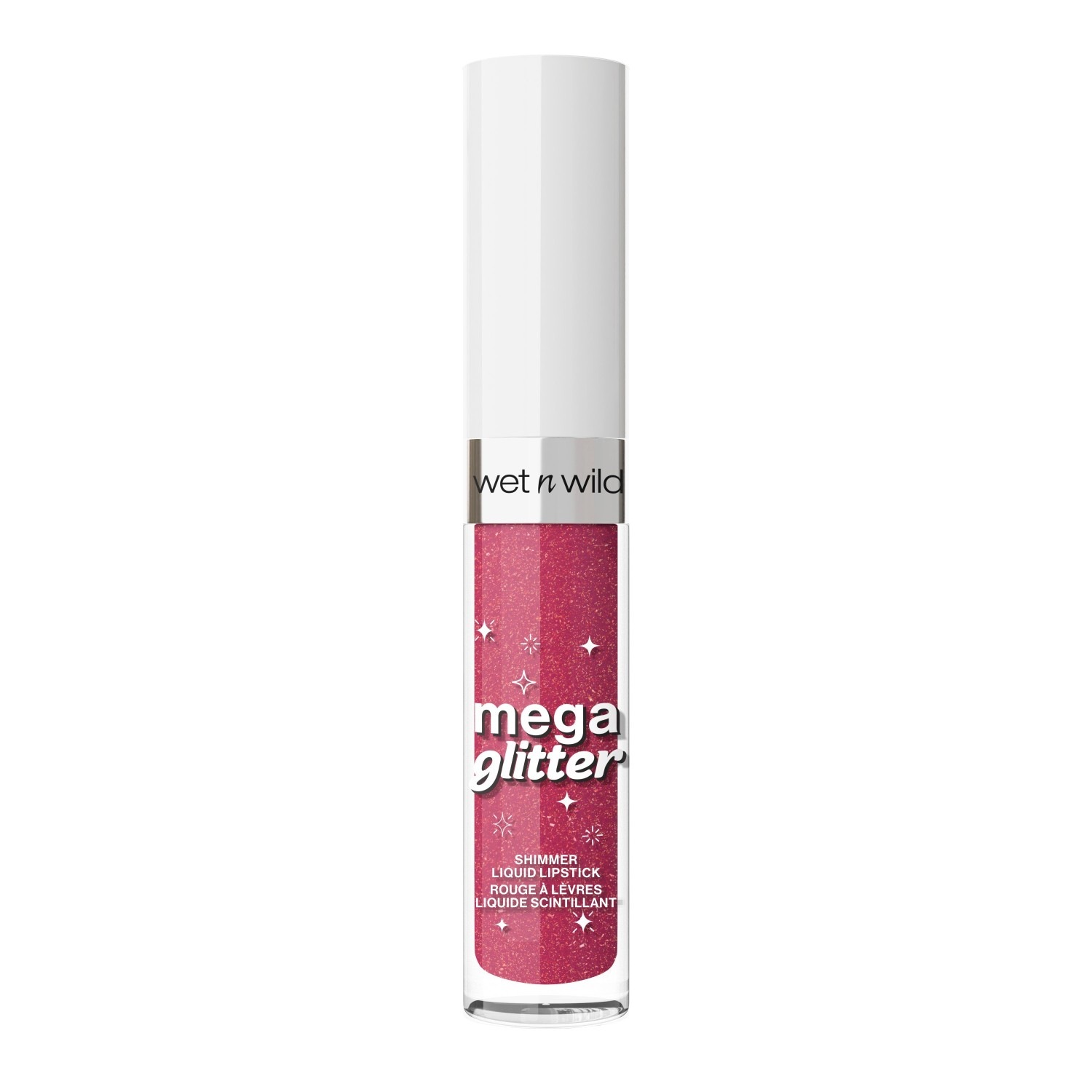 

Помада для губ mega glitter shimmer liquid lipstick Wet N Wild, pink future, объем 2.8 мл