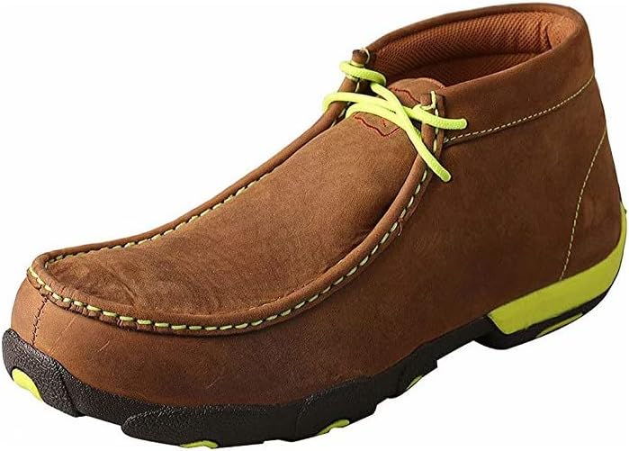 

Рабочие ботинки Twisted X Men's Nano с композитным носком Chukka Driving Moc, с носком Moc и стелькой CellSole, желтый