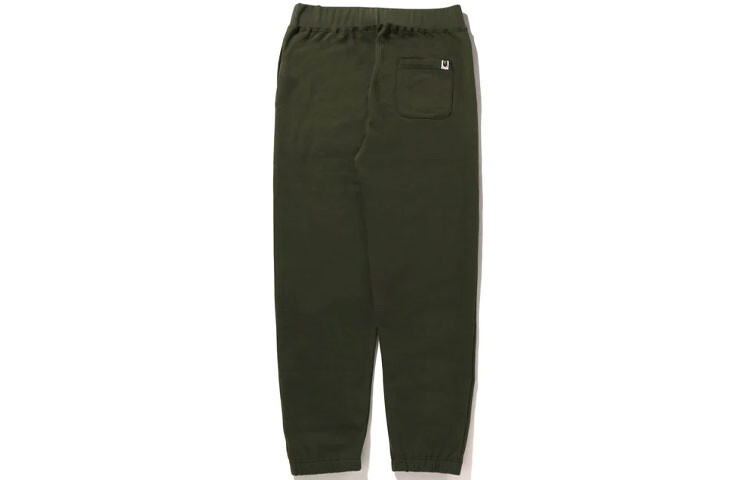 BAPE Ape Head One Point Широкие спортивные штаны SS23 A Bathing Ape, оливково-зеленый — фото 2